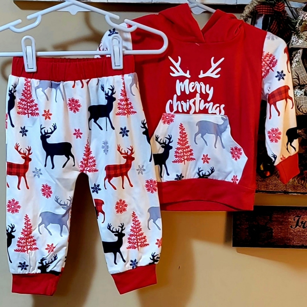 Infant Christmas Jogger Outfit